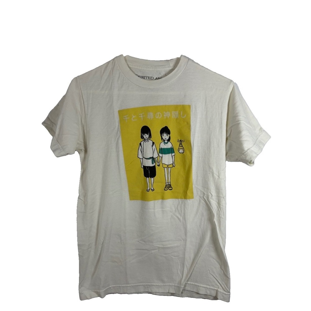 Spirited Away Studio Ghibli Graphic T-Shirt Sz M Anime Chihiro Haku Kawaii Y2K